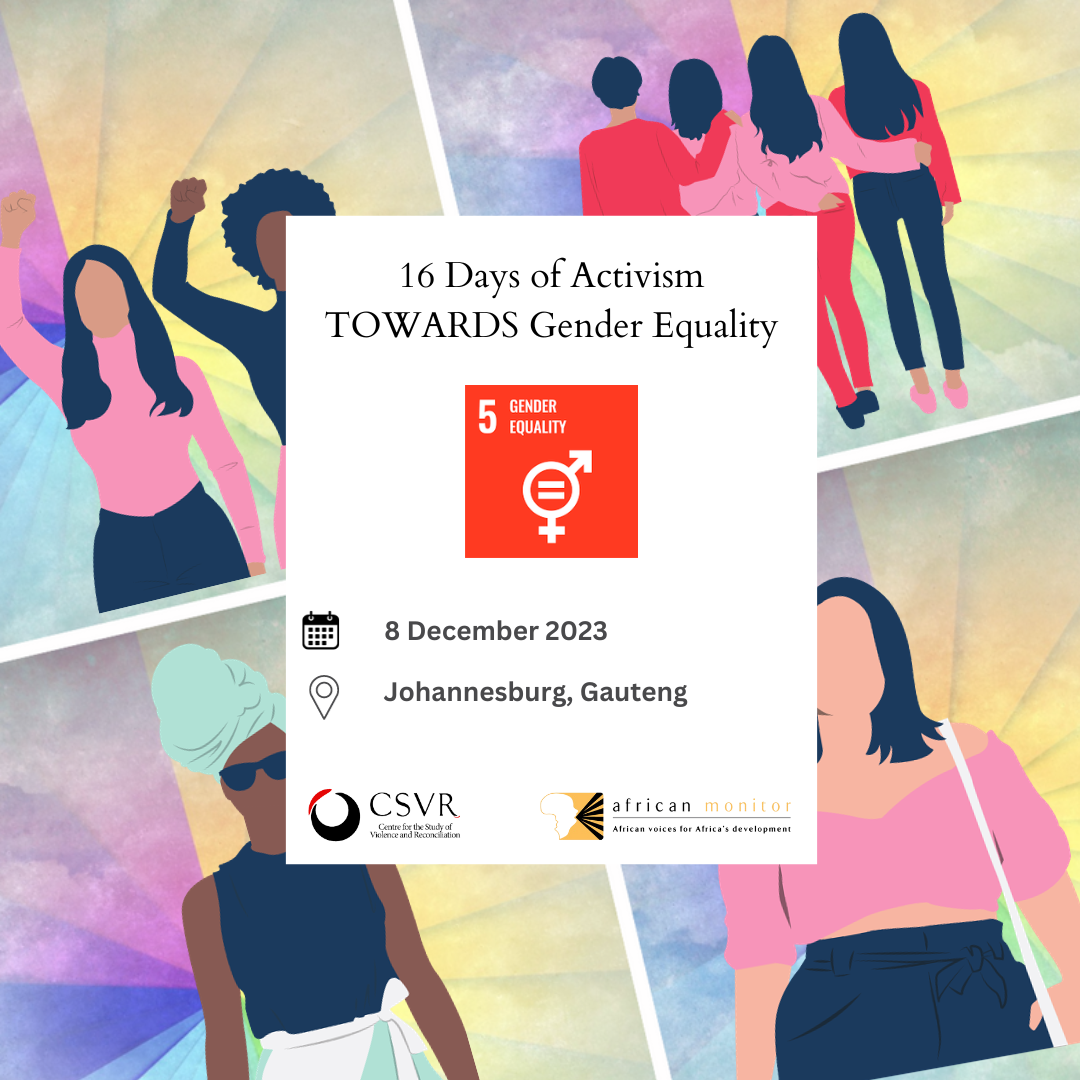 16 Days of Activism TOWARDS Gender Equality